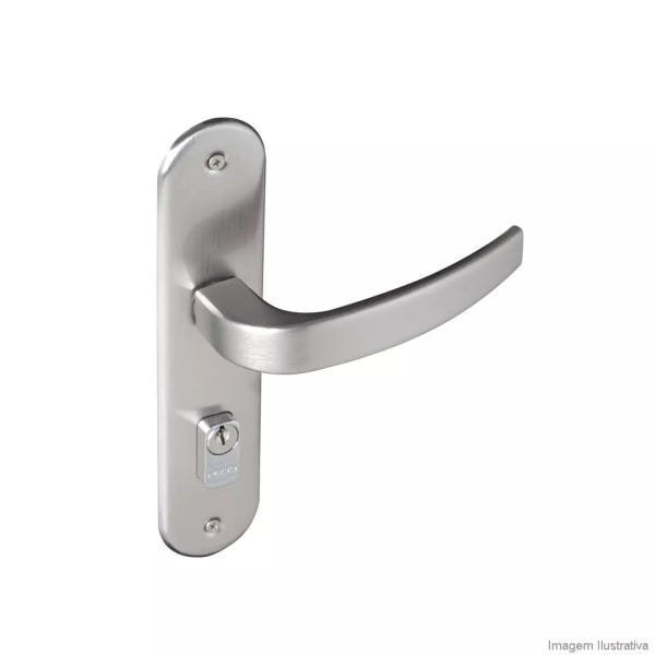 Fechadura Vic Cromo Acetinado Externa  Cromo Acetinado