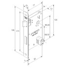 Fechadura Victória Cromado Externa