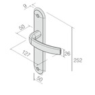 Fechadura Victoria Cromado Externa  Cromado