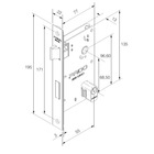 Fechadura Victoria Cromo Acetinado Externa