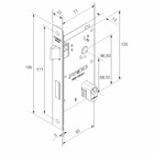 Fechadura Victoria Cromo Acetinado Interna