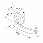 Fechadura Victoria Cromo Acetinado Interna