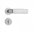 Fechadura Victoria Em Inox Escovado Para Banheiro