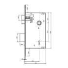 Fechadura Victória Interna Espelho 45mm Cromado 402649/6040/4