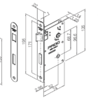 Fechadura Vivaldi Branco Texturizado Para Banheiro