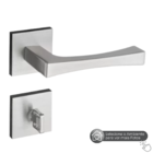 Fechadura Vivaldi Cromado Acetinado Roseta Quadrada 40mm Pado