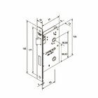 Fechadura Vivaldi Cromo Acetinado Externa