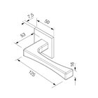 Fechadura Vivaldi Cromo Acetinado Para Banheiro