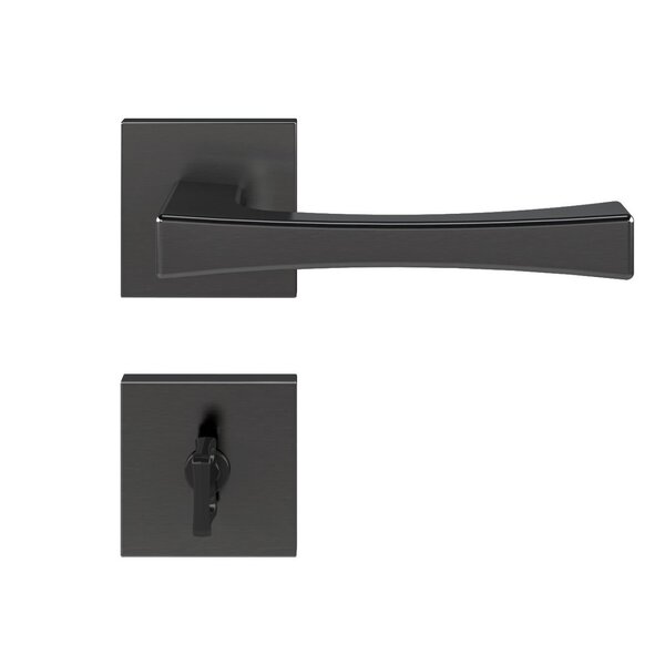 Fechadura Vivaldi Grafite Escovado Banheiro  Grafite Escovado