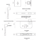 Fechadura Vivaldi Preto Texturizado Interna