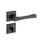 Fechadura Vivaldi Preto Texturizado Para Banheiro