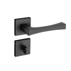 Fechadura Vivaldi Preto Texturizado Para Banheiro