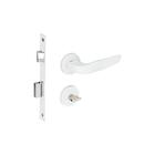 Fechadura Zamac Ibiza Branco Texturizado Banheiro