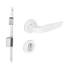 Fechadura Zamac Ibiza Branco Texturizado Externa