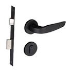 Fechadura Zamac Ibiza Preto Texturizado Externa