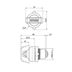 Fecho C/ Porta Cadeado P/ Arquivos/caixas De Força/armarios S