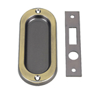 Fecho Concha Embutir Aço Oxidado 100x40mm 2 peças