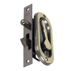 Fecho Concha Embutir Aço Oxidado 100x40mm 2 peças