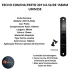 Fecho Concha Preto 2011/a Slide 158mm Janela Porta Aluminio U