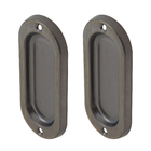 Fecho Concha Sobrepor Aço Oxidado 100x40mm 1 peça