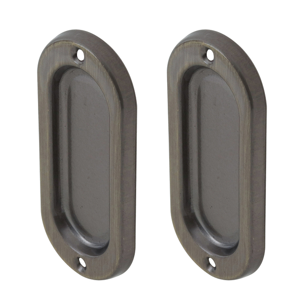 Fecho Concha Sobrepor Aço Oxidado 100x40mm 1 peça