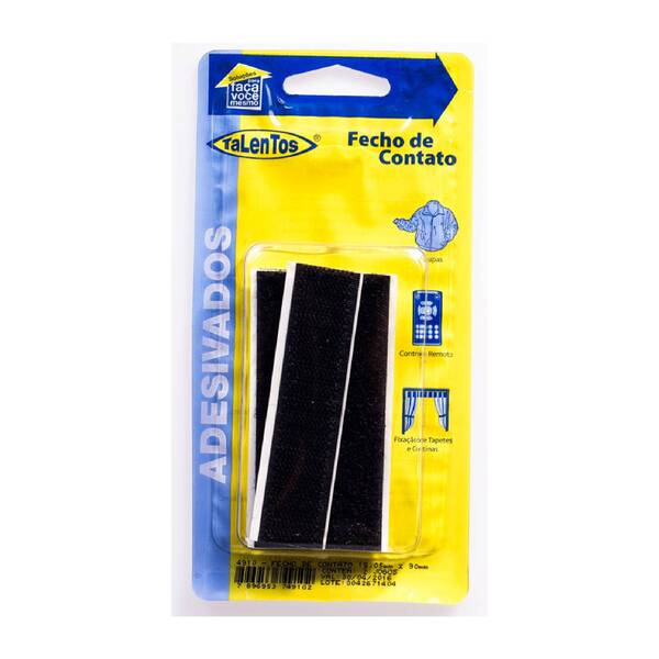 Fecho Contato 16,0 X 90Mm- 2Un - Preto