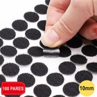 Fecho De Contato Preto Autocolante Adesivo Redondo 10mm Dupla
