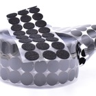 Fecho De Contato Preto Autocolante Adesivo Redondo 10mm Dupla