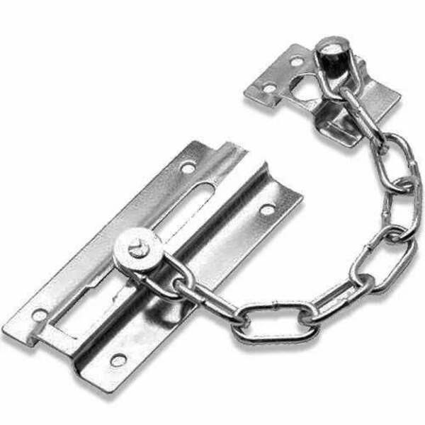 Fecho De Porta Pega Ladrão Cromado Mais Segurança