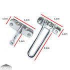 Fecho De Segurança Trifor Para Porta Cromado