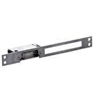 FECHO ELETRICO C/ESPELHO LONGO C/TRINCO AJUSTAVEL NATURAL INOX 12V P/PORTA MADEIRA/METALICA HDL