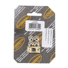 Fecho Esfera para Móveis Porta Vai e Vem Embutir Ferro 13mm Dourado 4 peças