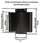 Fecho Janela Vitrô De Alumínio Tipo Central Cor Preto