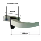 Fecho Maxim-ar Baguete Click  Grande Suprema Aluminio Fosco Lr