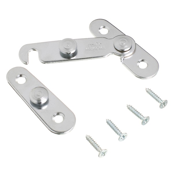 Fecho para Janela Aço Cromado 106x19x35mm União Mundial