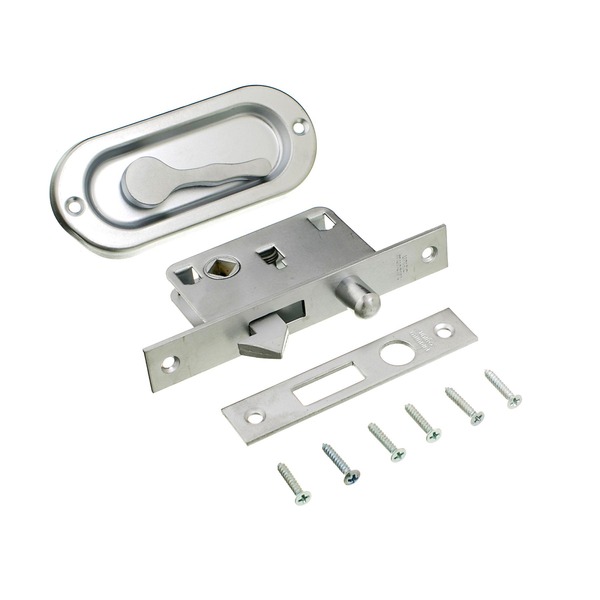 Fecho para Janela Latão Cromado Acetinado 105x60x25mm União Mundial