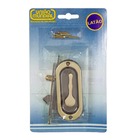 Fecho para Janela Latão Latonado Oxidado 105x60x25mm União Mundial