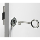 Fecho para Móveis com Chave Prata 60x33,8mm Hettich