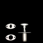 Fecho Pino Bola De Pressão 35 Mm P/ Janela - Cromo Acetinado