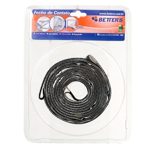 Foto de Abraçadeira Fecho de Contato Casado Nylon Preto 2500x25mm