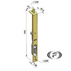 Fecho Quebra Unha Cromado Isero 180mm