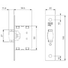 Fecho Rolete 3f - Cromado