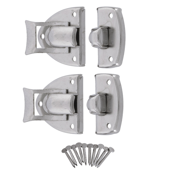 Fecho Simples para Móveis Sobrepor Aço 35mm Prata 1 peça