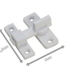 Fecho Tranqueta Trinco Porta Alumínio Zamac Branco Kit 2 Pcs