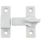 Fecho Tranqueta Trinco Porta Alumínio Zamac Branco Kit 2 Pcs