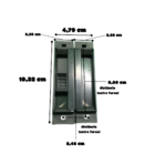 Fecho Trinco Central L Janela De Correr Padronizada Fec-1084