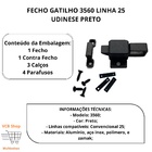Fecho Trinco Gatilho 3560 Janela Portas Aluminio Preto Udinese