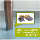 FELTRO CINZA AUTOADESIVO REDONDO 40x3MM 24UN