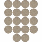 Feltro Moveis Pesados Redondo Marron Pequeno 18 Und