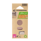 Feltro para Móveis Redondo 25mm com 8 Peças Standers